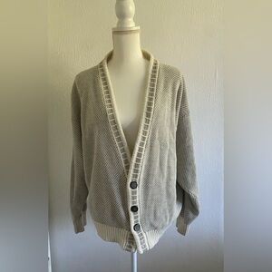 Womens Knitted Drop Shoulder Cardigan
